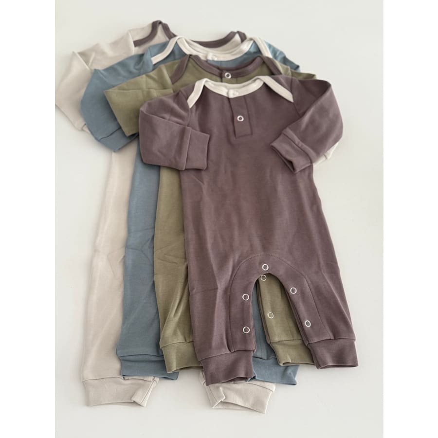 Goo &amp; Co Zander Long Sleeve Jumpsuit - Moss