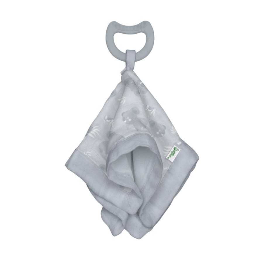 Green Sprouts Snuggle Blankie Teether made from Organic Cotton-Gray Koala-3 Months+ - Teether teether