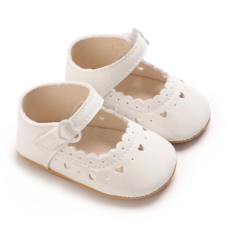 Hannah Hearts Patent Pre Walker Shoe - D / 0-6 Months