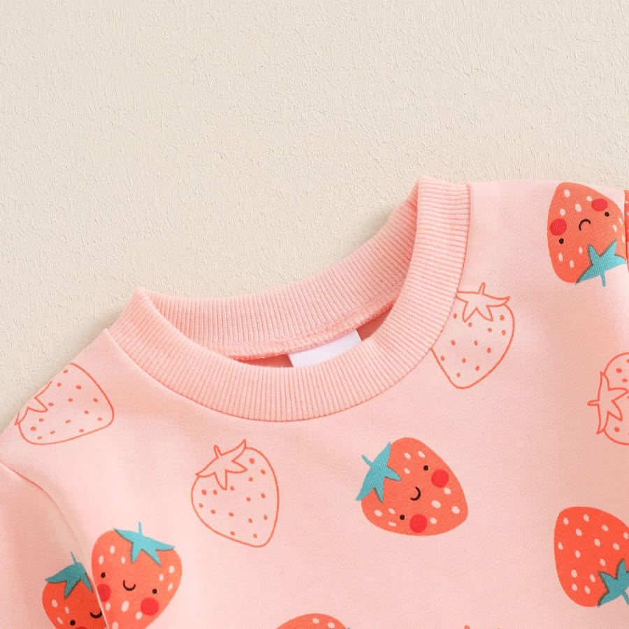 Happy Strawberry Trackie Set