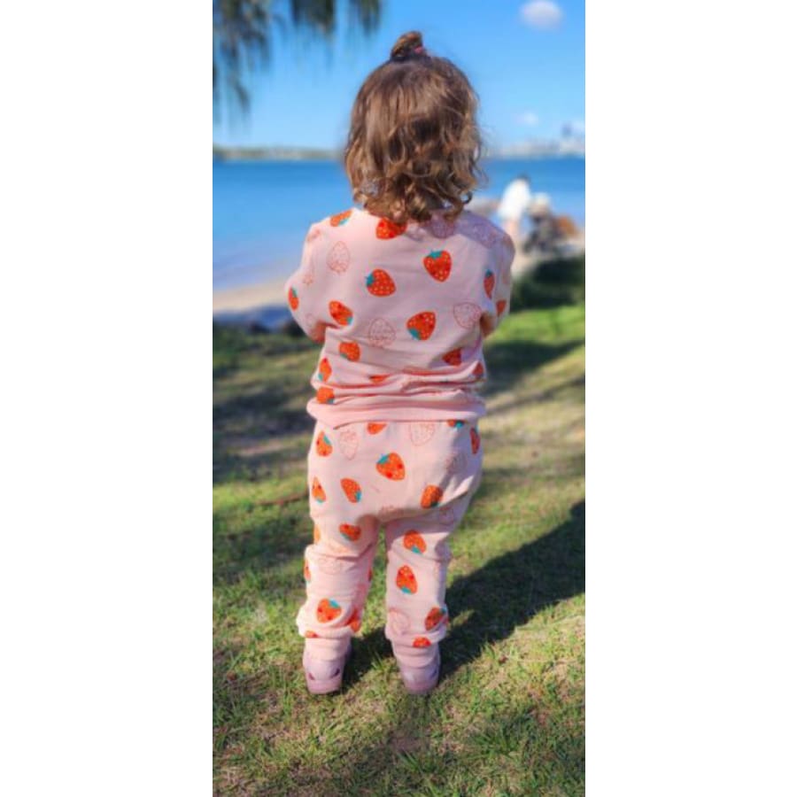 Happy Strawberry Trackie Set