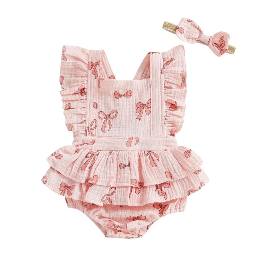 Hearts Ruffle Romper