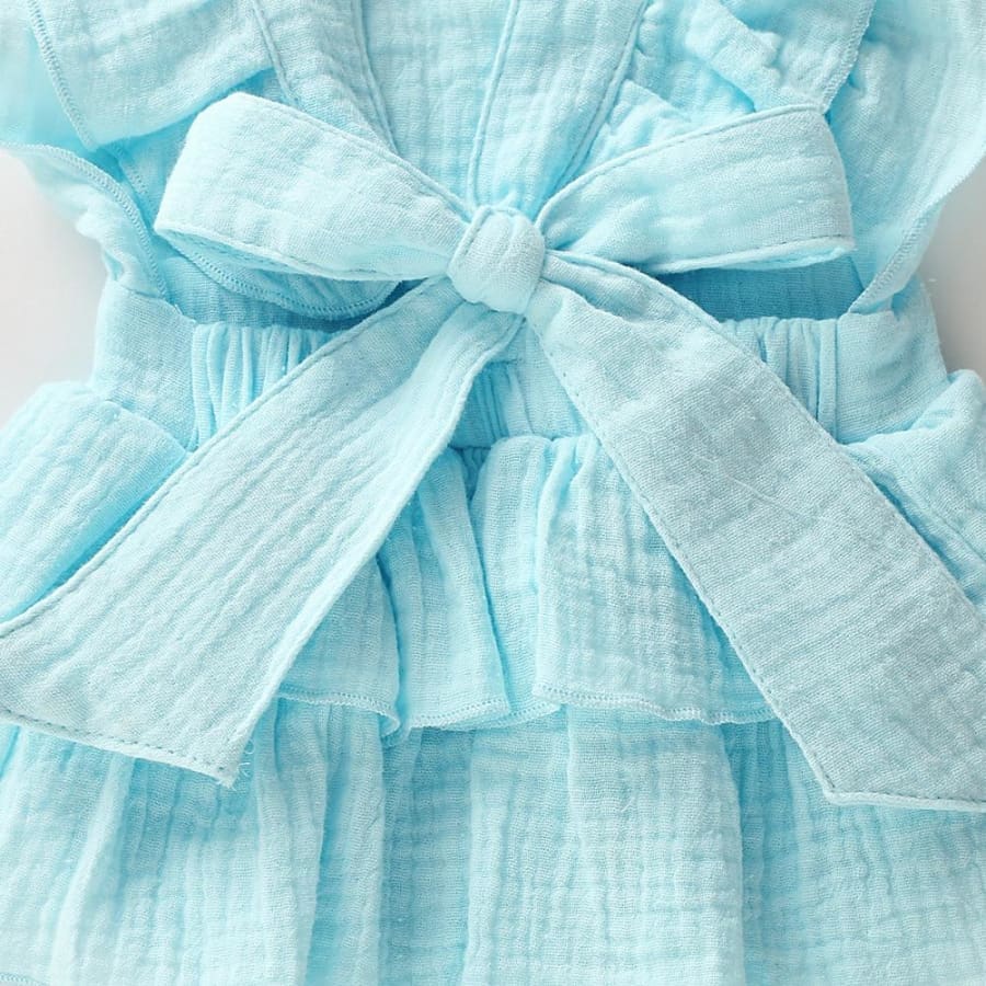 Honey Ruffle Romper - Seaspray