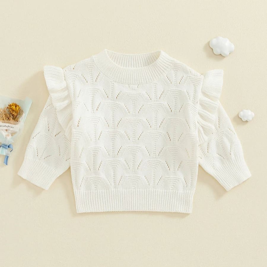 Isla Flutter Knit Sweater - Pink