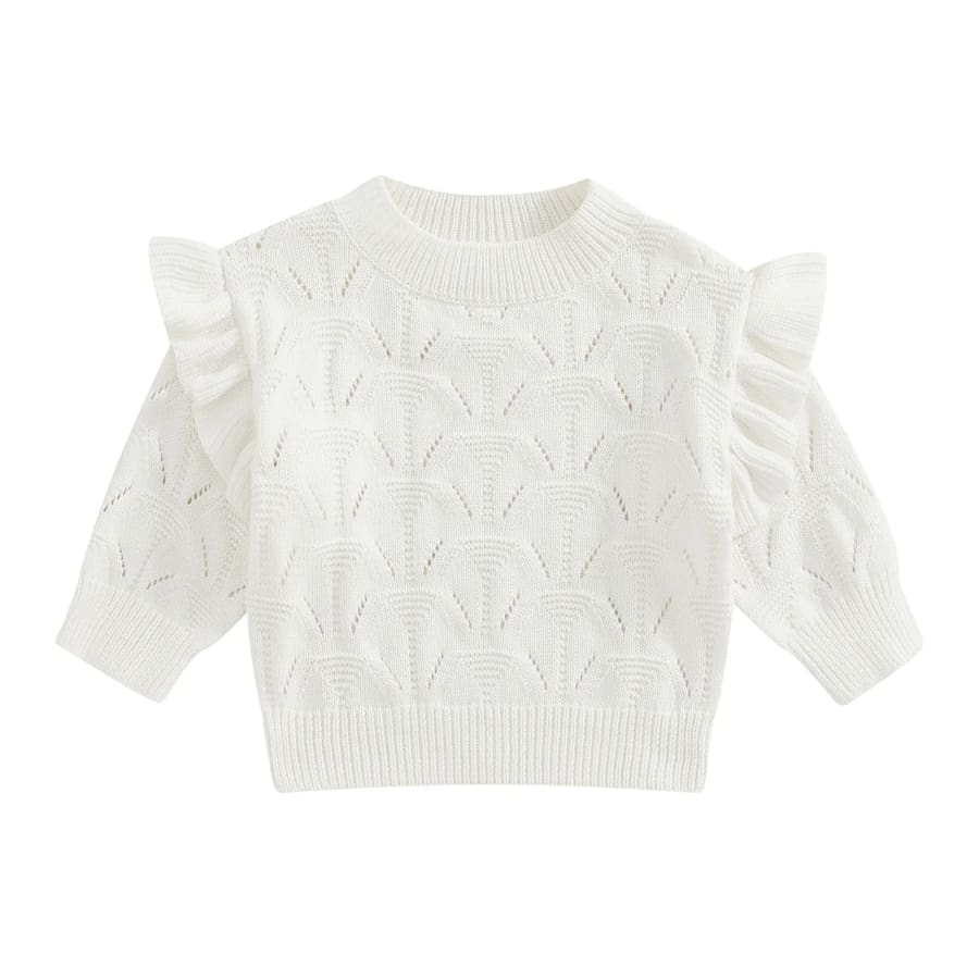 Isla Flutter Knit Sweater - Pink