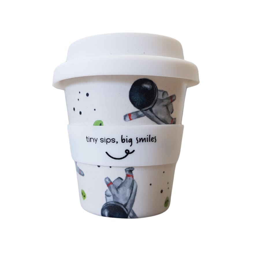 itti Bamboo Baby Cino Cup + 2 Straws - Astro Space