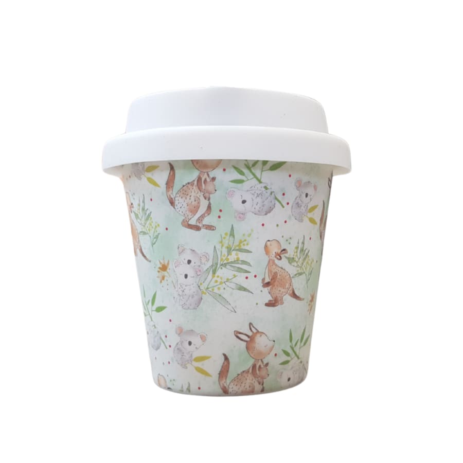 itti Bamboo Baby Cino Cup + 2 Straws - Aussie Bush