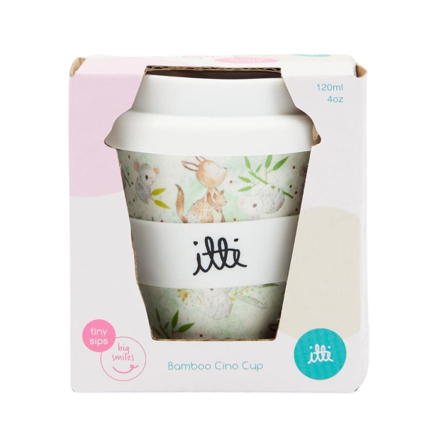 itti Bamboo Baby Cino Cup + 2 Straws - Aussie Bush