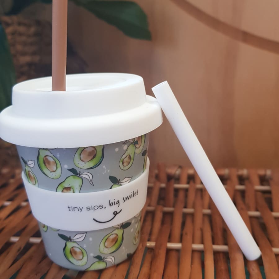 itti Bamboo Baby Cino Cup + 2 Straws - Avocuddles