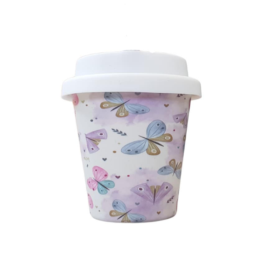 itti Bamboo Baby Cino Cup + 2 Straws - Butterfly