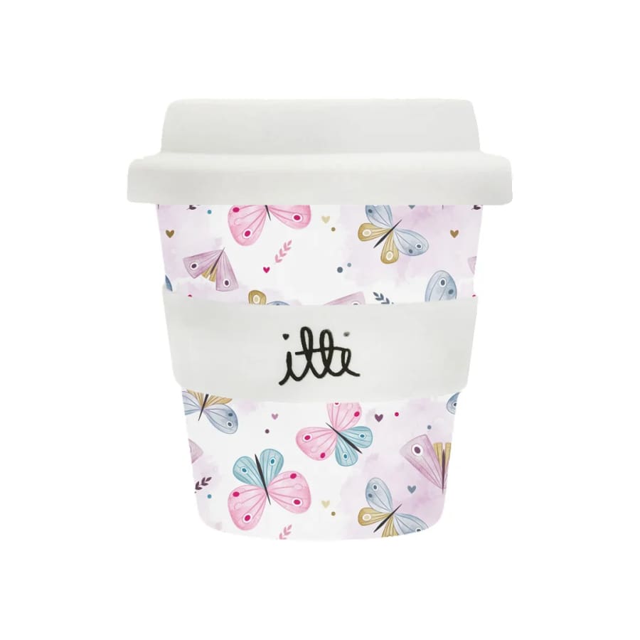 itti Bamboo Baby Cino Cup + 2 Straws - Butterfly