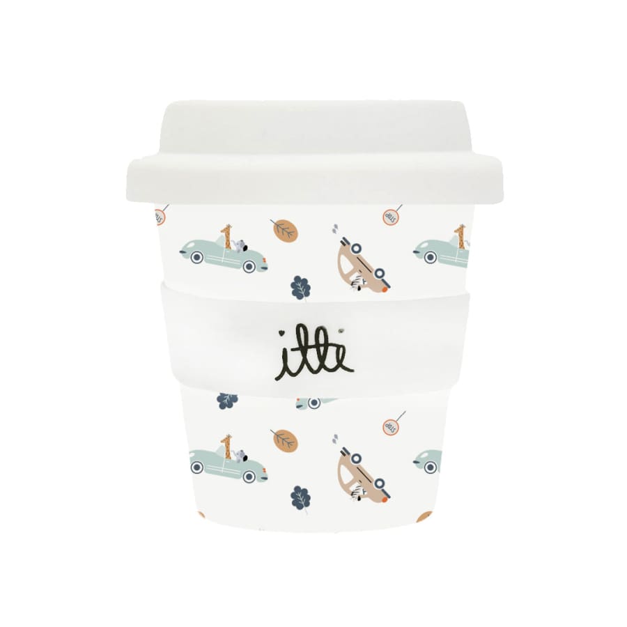 itti Bamboo Baby Cino Cup + 2 Straws - Jungle Joyride