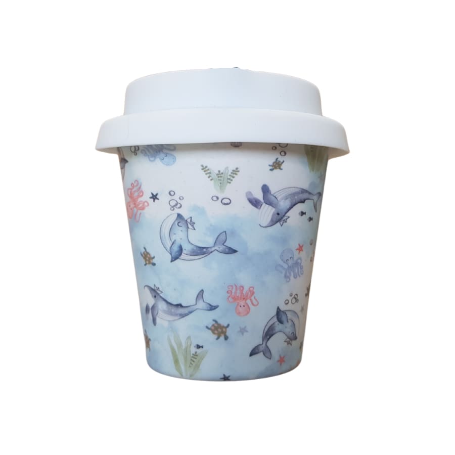 itti Bamboo Baby Cino Cup + 2 Straws - Neptune