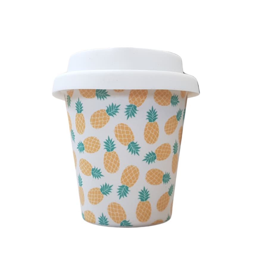 itti Bamboo Baby Cino Cup + 2 Straws - Pineapple