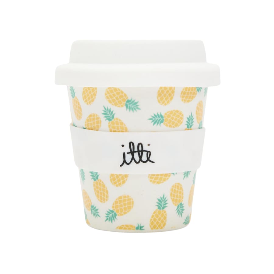 itti Bamboo Baby Cino Cup + 2 Straws - Pineapple