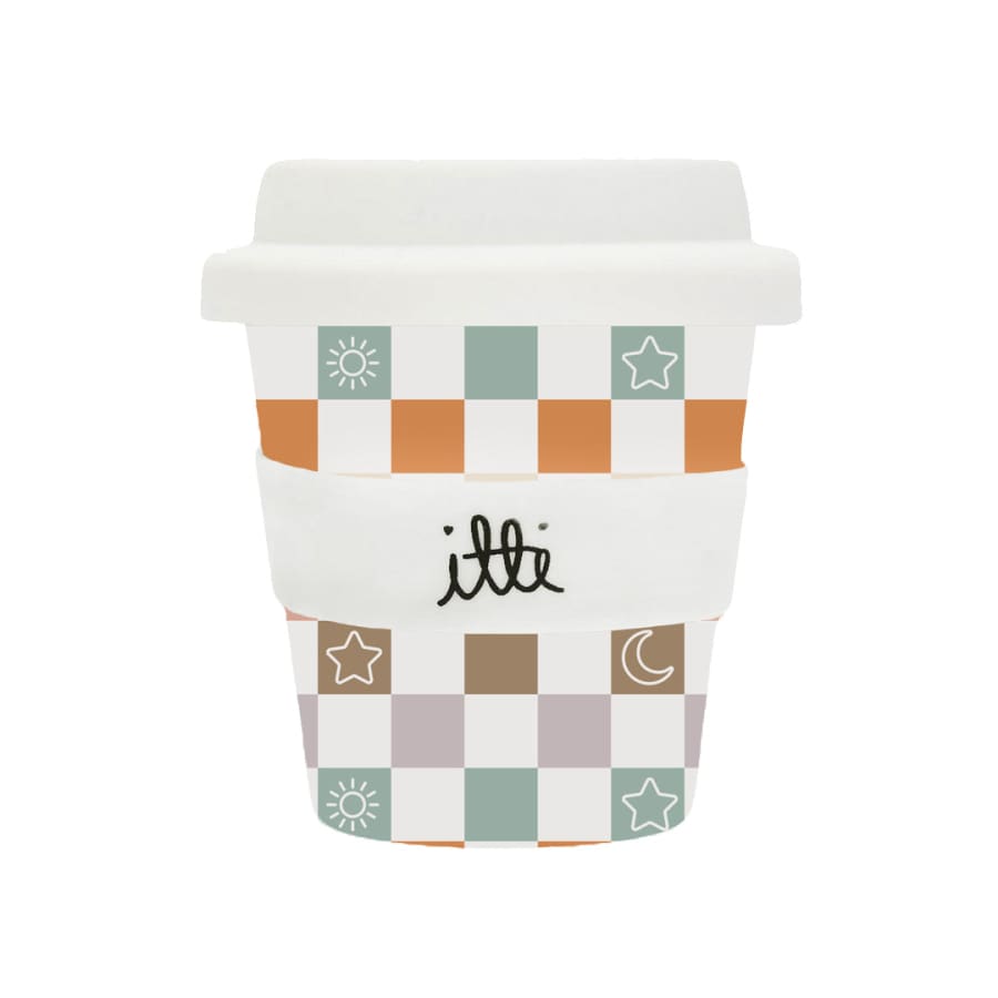 itti Bamboo Baby Cino Cup + 2 Straws - Retro