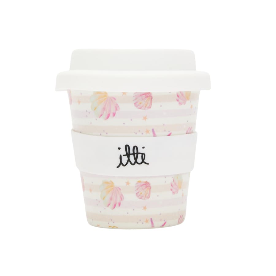 itti Bamboo Baby Cino Cup + 2 Straws - Seashells
