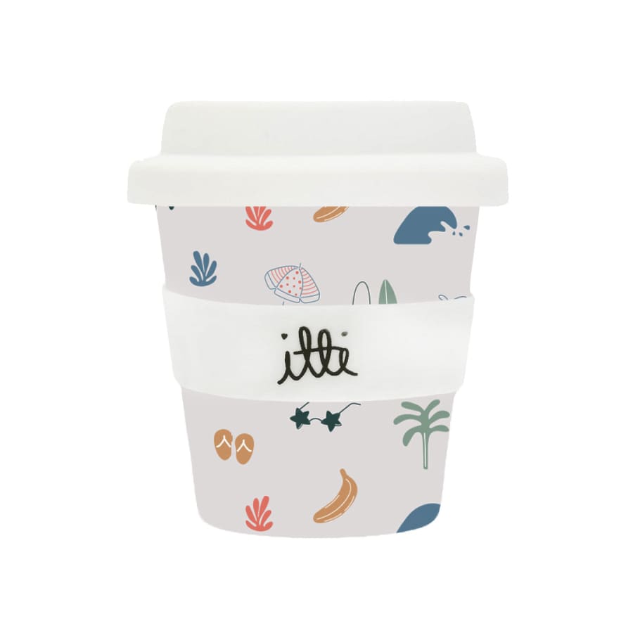 itti Bamboo Baby Cino Cup + 2 Straws - Surfs Up