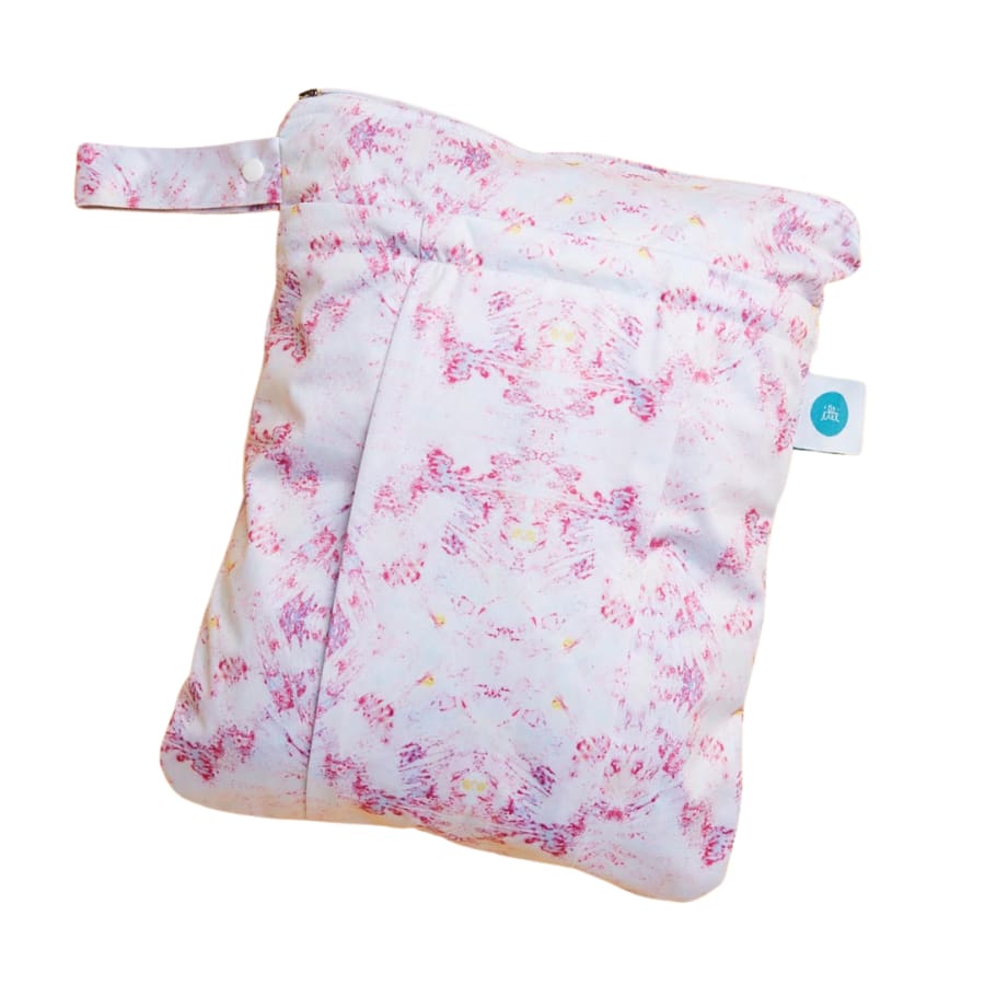itti Premium Double Pocket Wetbag - Coral Swirl - Cloth Nappies
