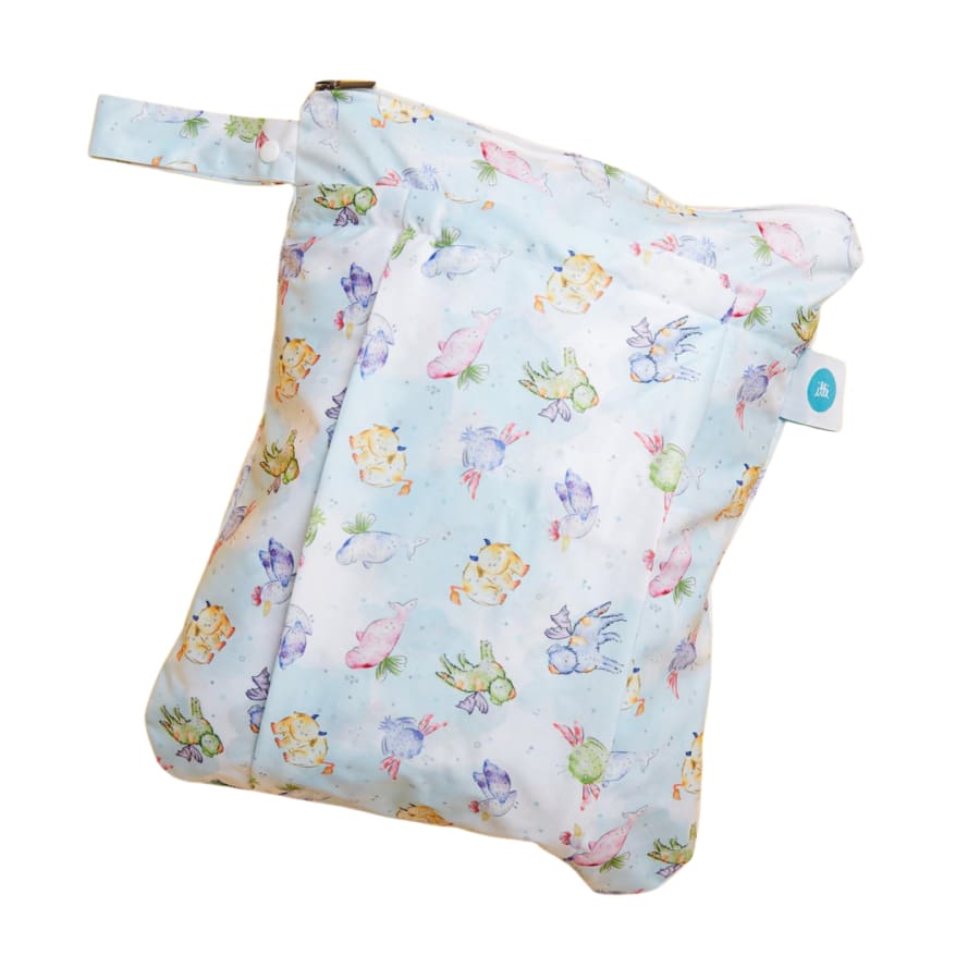 itti Premium Double Pocket Wetbag - Mystical Creatures - Cloth Nappies wet bag