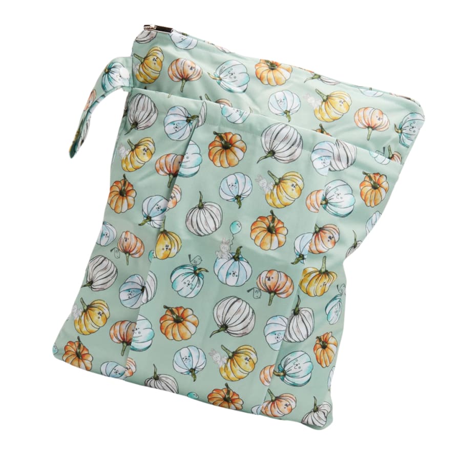 itti Premium Double Pocket Wetbag - Pumpkin - Cloth Nappies wet bag
