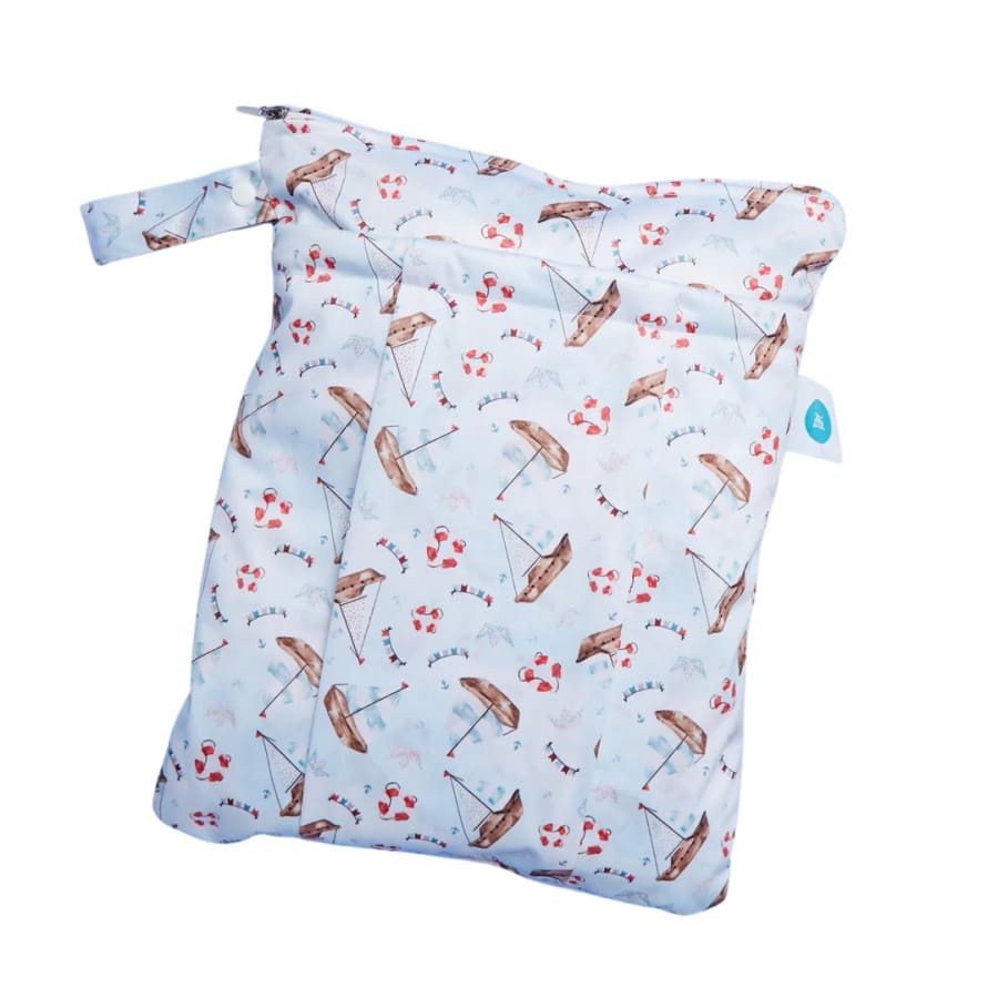 itti Premium Double Pocket Wetbag - Sail Away - Cloth Nappies wet bag