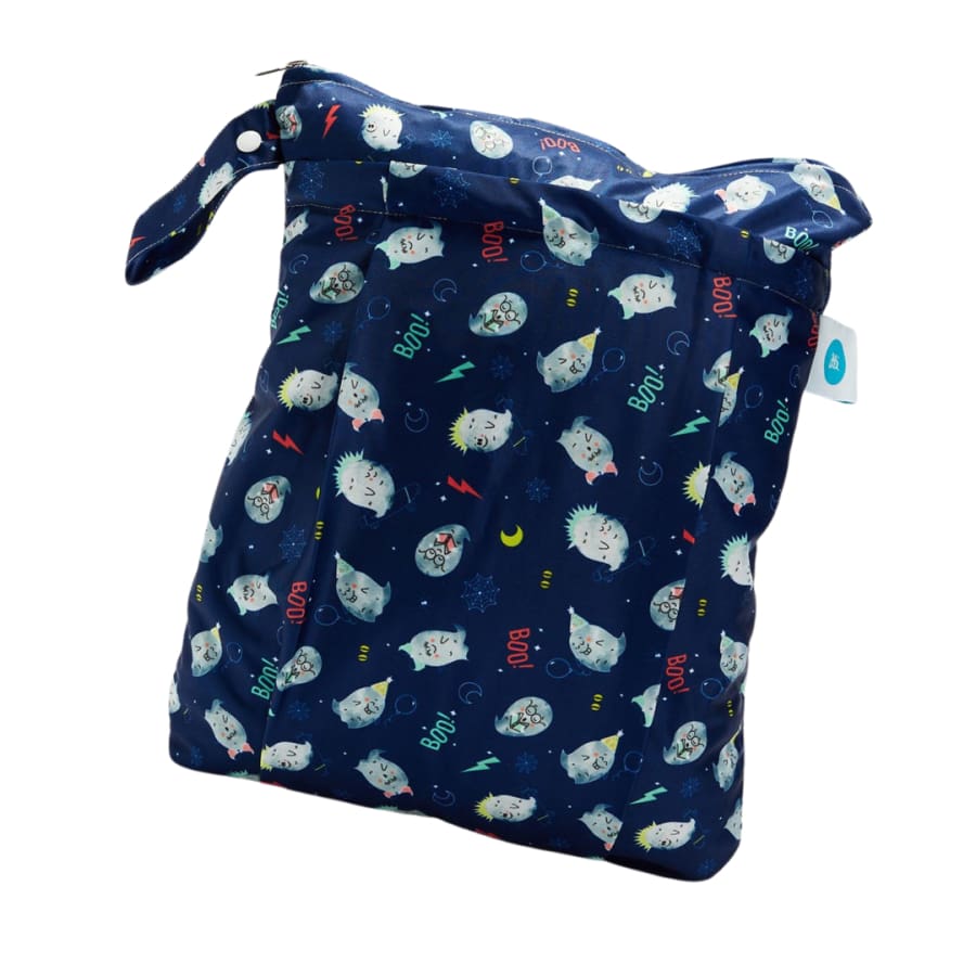 itti Premium Double Pocket Wetbag - Spooky - Cloth Nappies wet bag