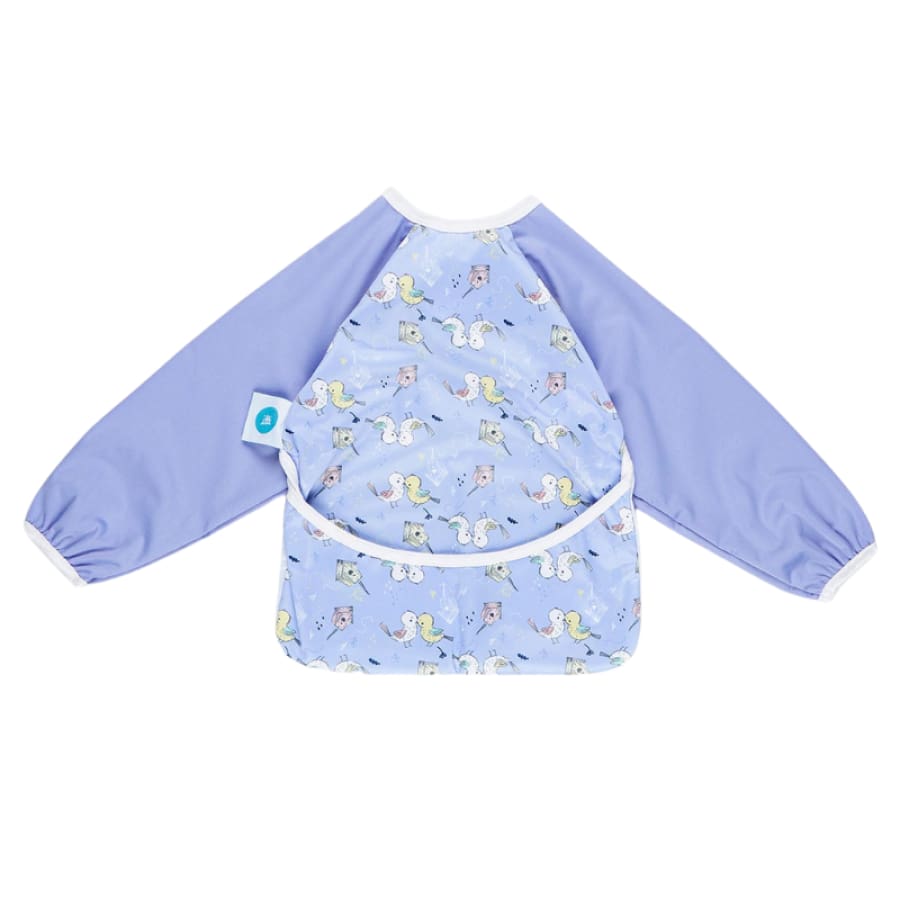itti Smock – Waterproof Sleeved Bib – Love Birds - Smock bib, smock