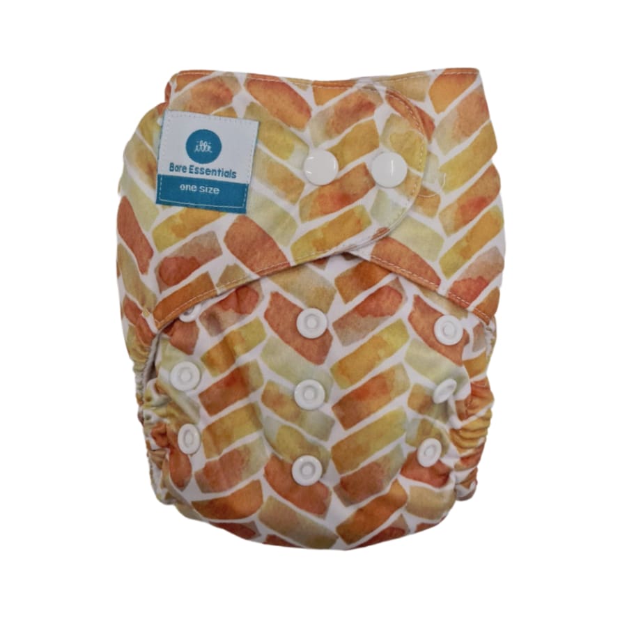 itti Snap Bare Essentials One Size Fits Most Nappy – Chevron - Cloth Nappies cloth nappy