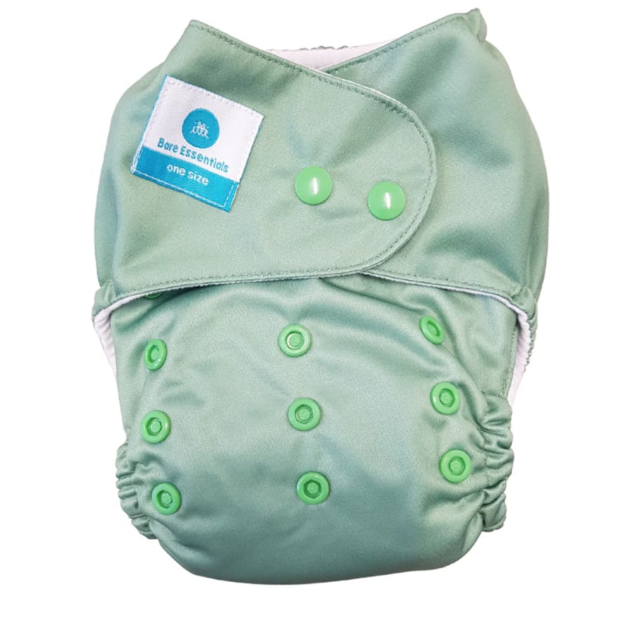itti Snap Bare Essentials One Size Fits Most Nappy – Forest - Bamboo - Cloth Nappies cloth nappy