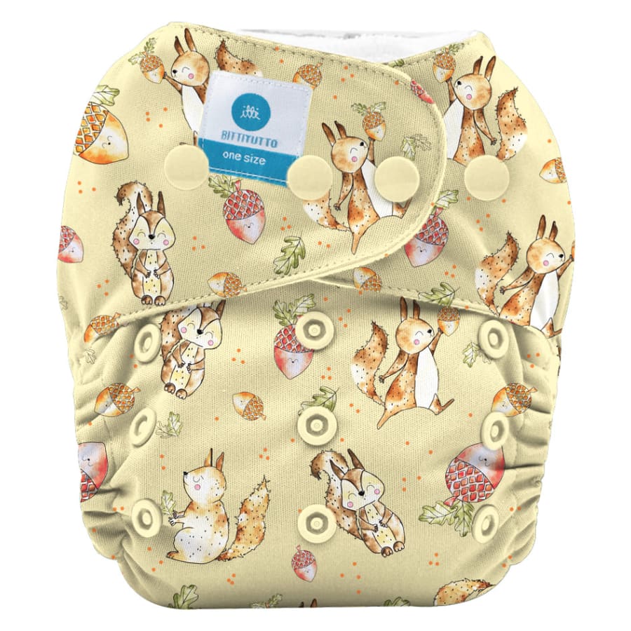 itti Snap Bare Essentials One Size Fits Most Nappy – Woodland - Bamboo - Cloth Nappies cloth nappy