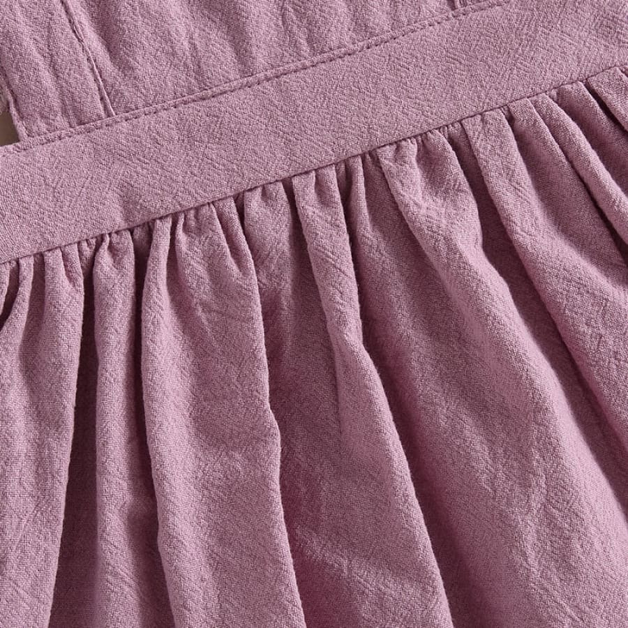 Jemma Lace Flutter Dress - Pink