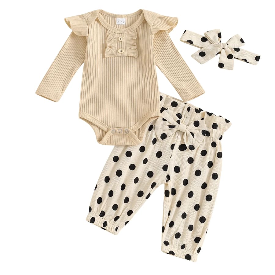 Jolie Long Sleeve Spot Set - Forest