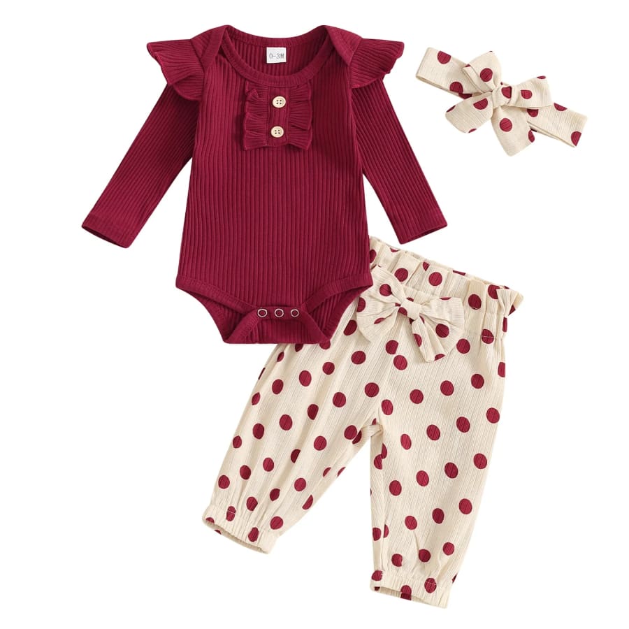 Jolie Long Sleeve Spot Set - Natural