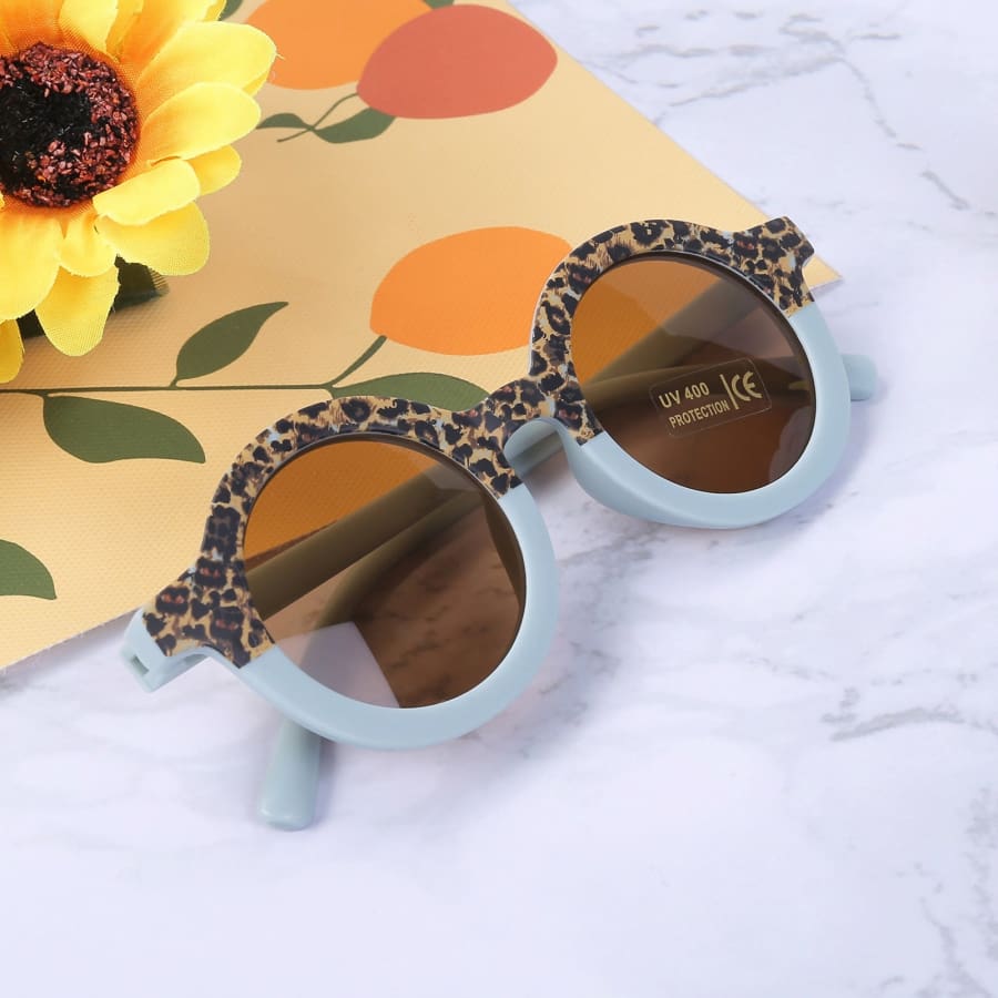 Juniper Leopard Rim Sunglasses - Berry