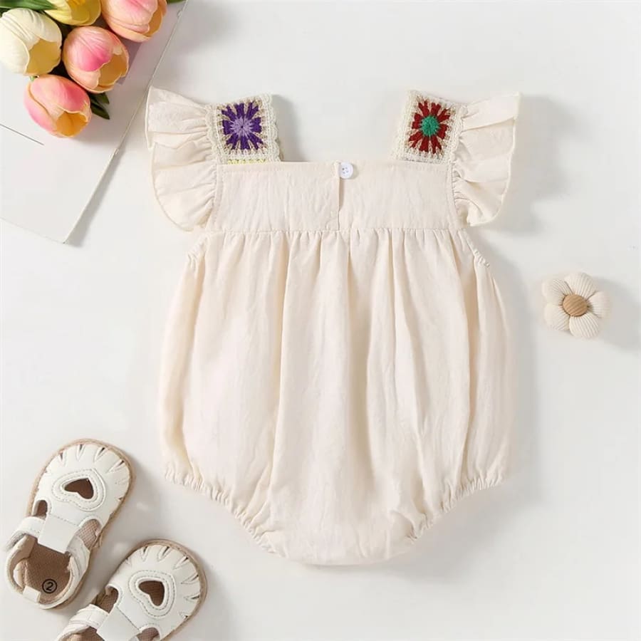 Kalista Knit Bodice Romper - 3-6 Months