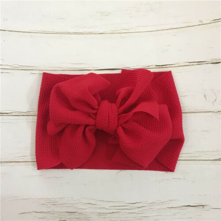 Kiki Oversize Bow Headband - Red
