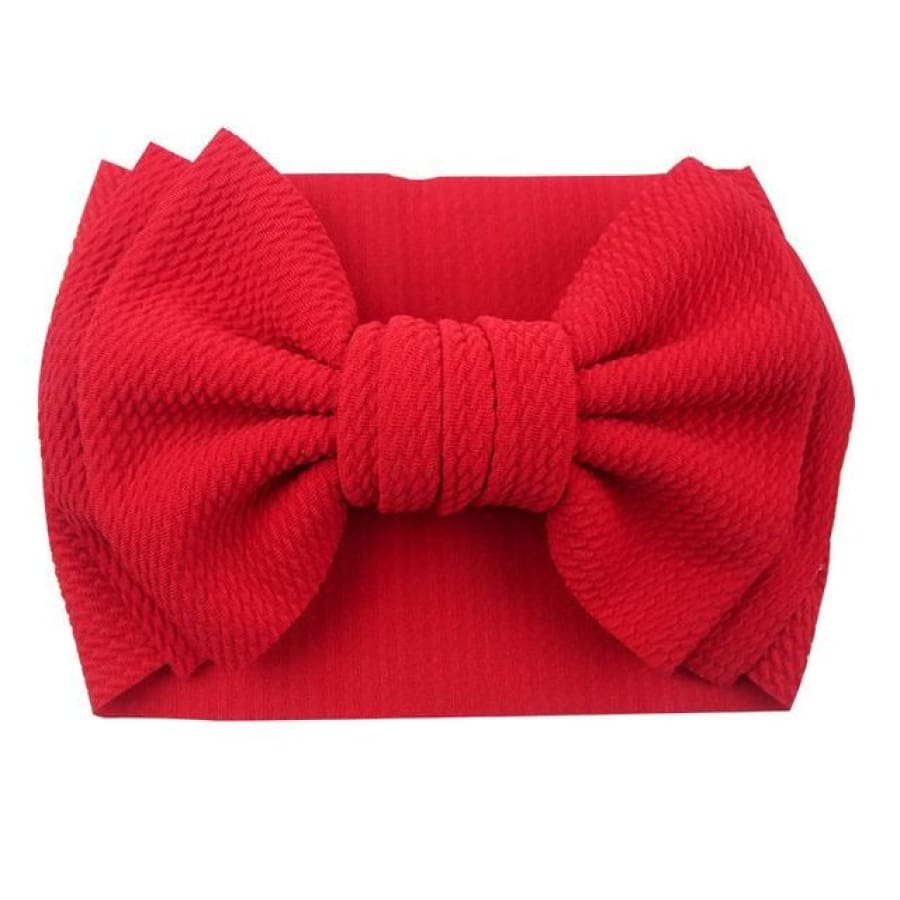 Kiki Oversize Bow Headband - Red