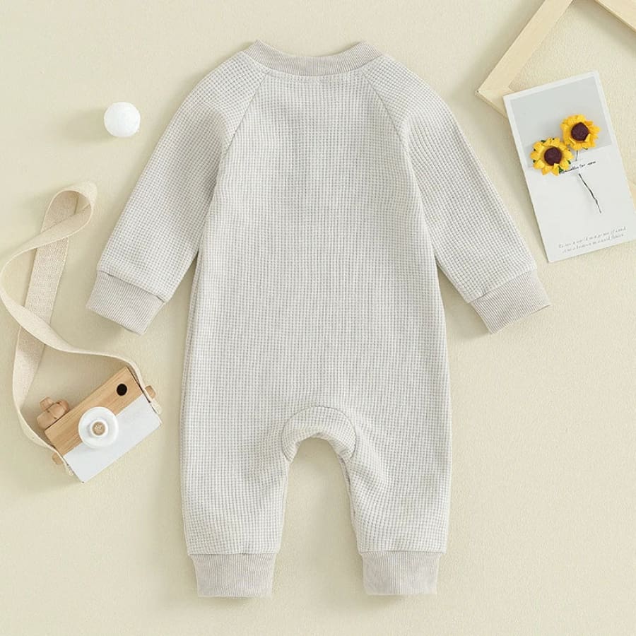 Knox Waffle Jumpsuit - Cloud