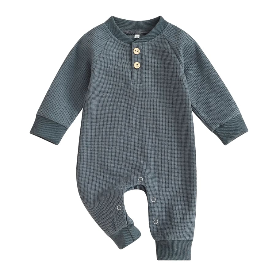 Knox Waffle Jumpsuit - Cloud