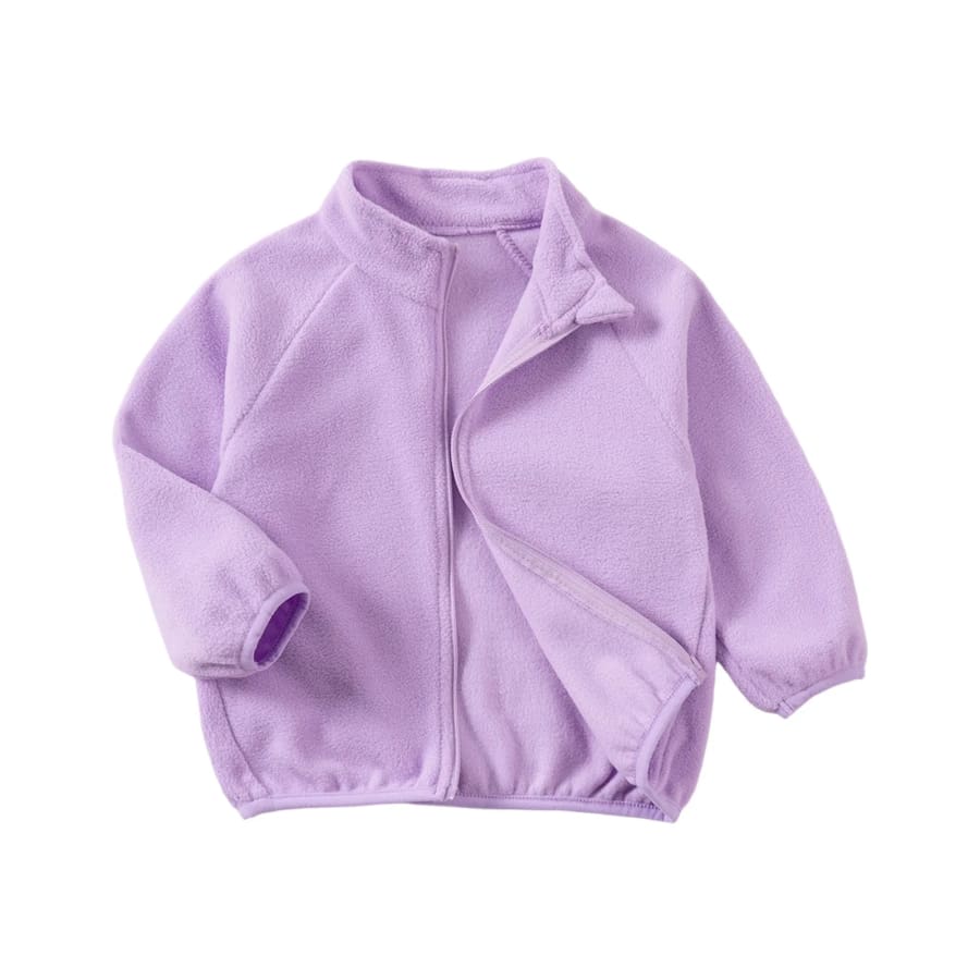Lana Lightweight Fleece Jacket - Purple - 12 Months