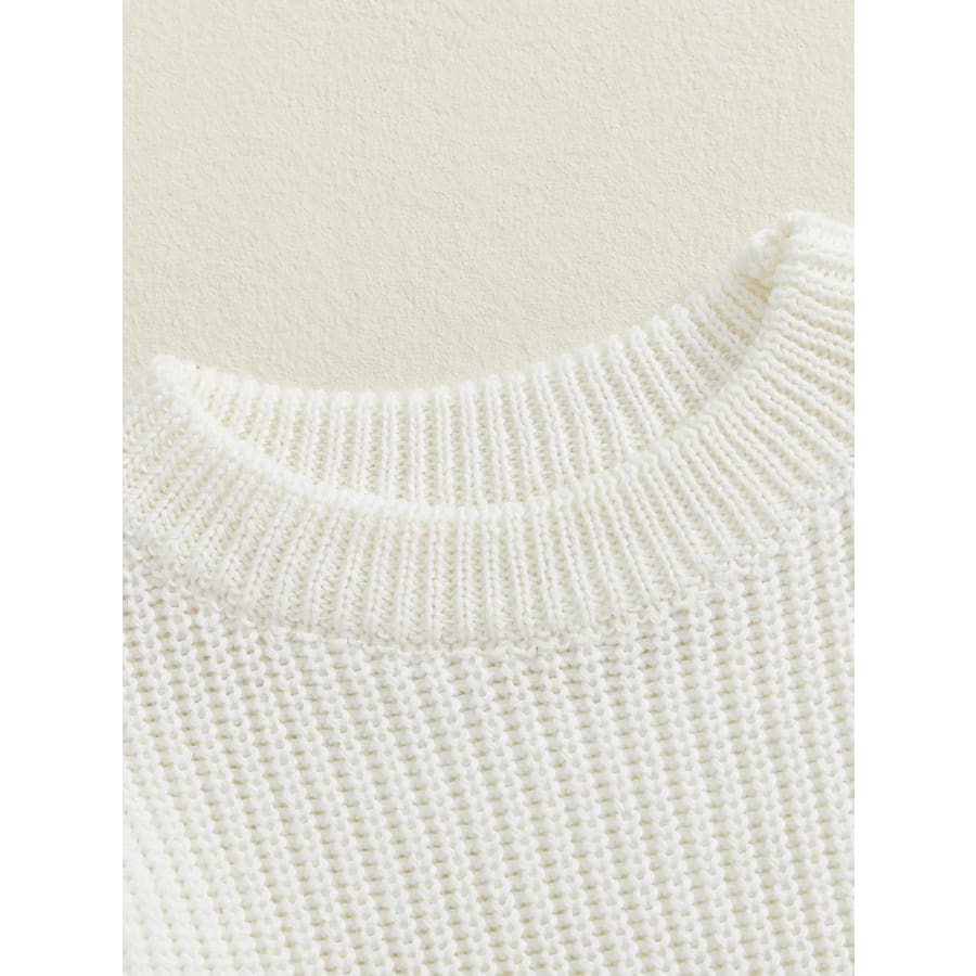 Laura Flutter Knit Romper Peach