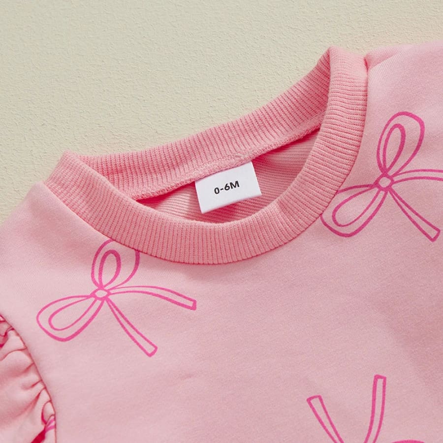 Liana Little Bow Trackie Set - 0-6 Months