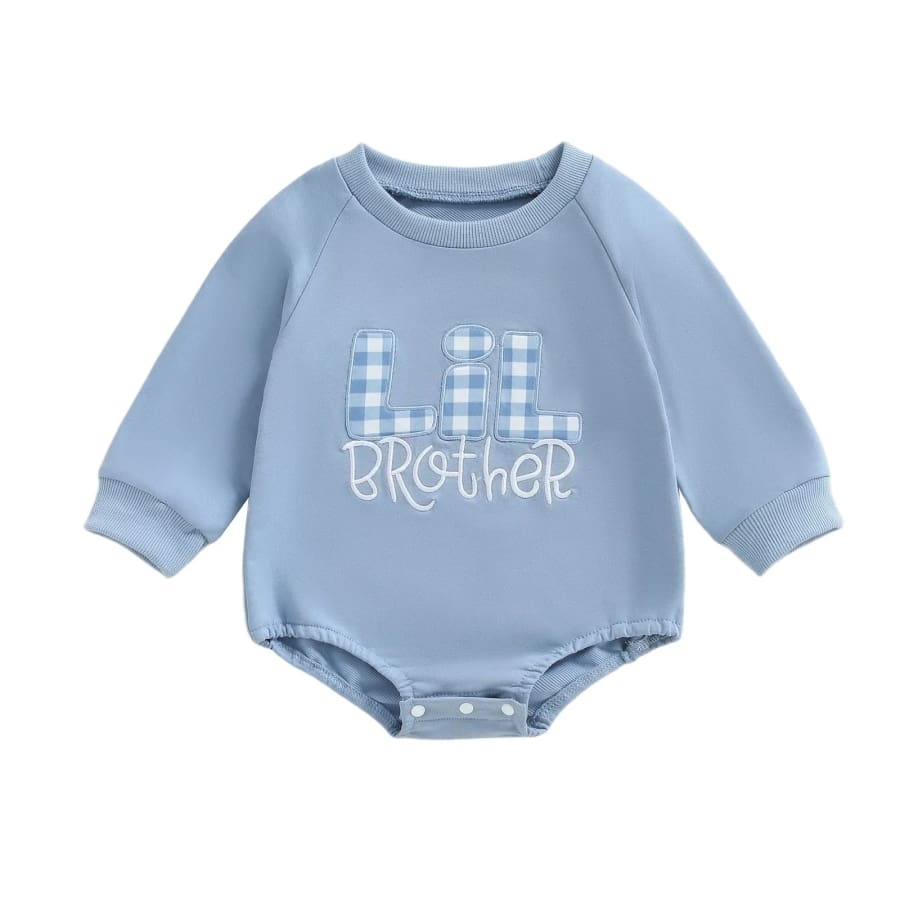 Lil Brother Long Sleeve Onesie - 0-3 Months