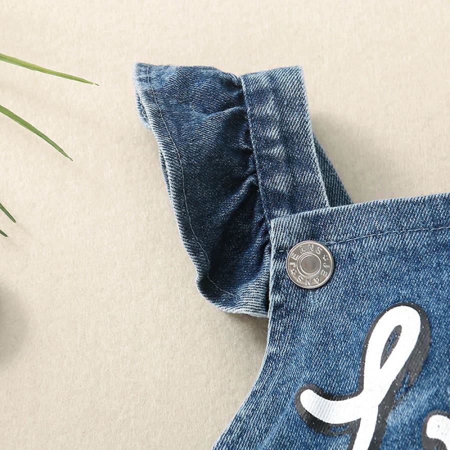 Lil Sis Denim Flutter Romper