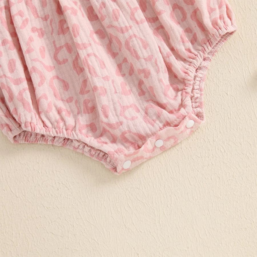 Lila Leopard Print Flutter Onesie