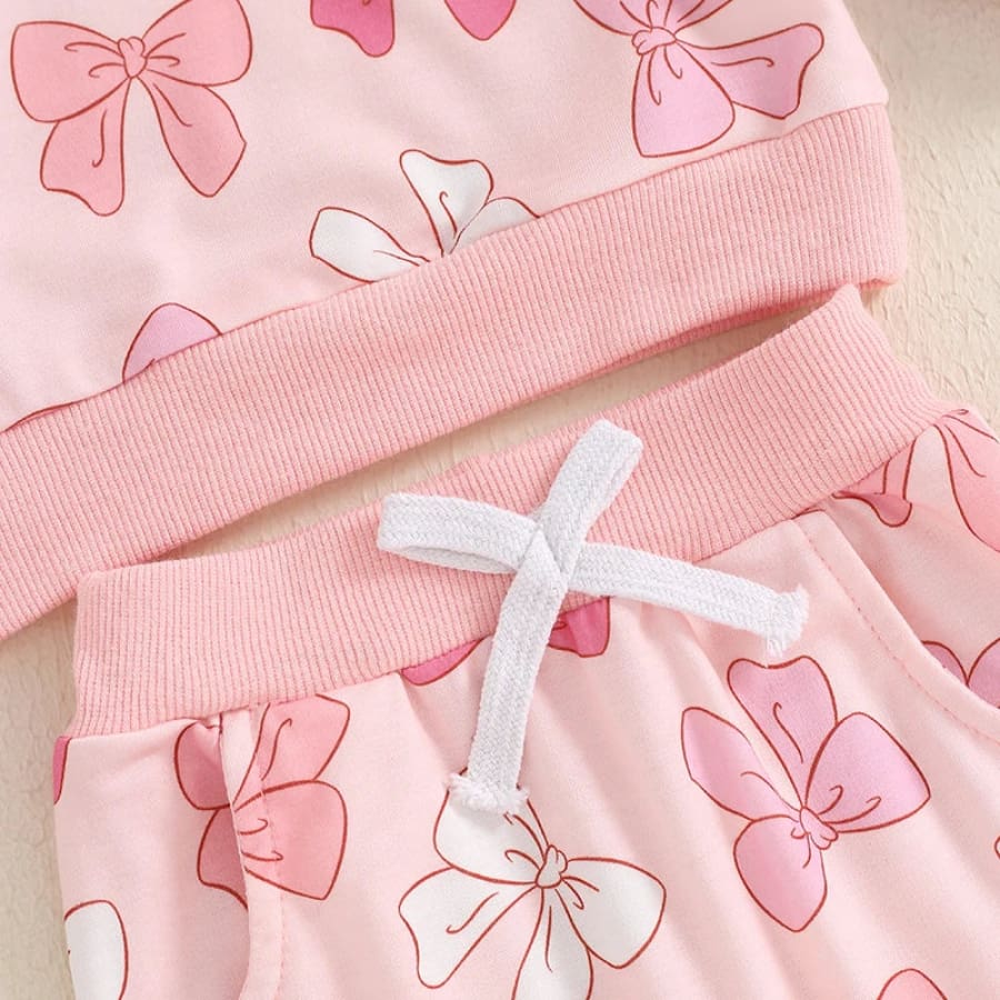Lila Lovely Bows Trackie Set