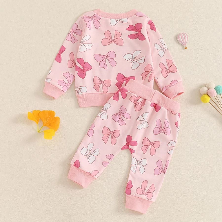 Lila Lovely Bows Trackie Set