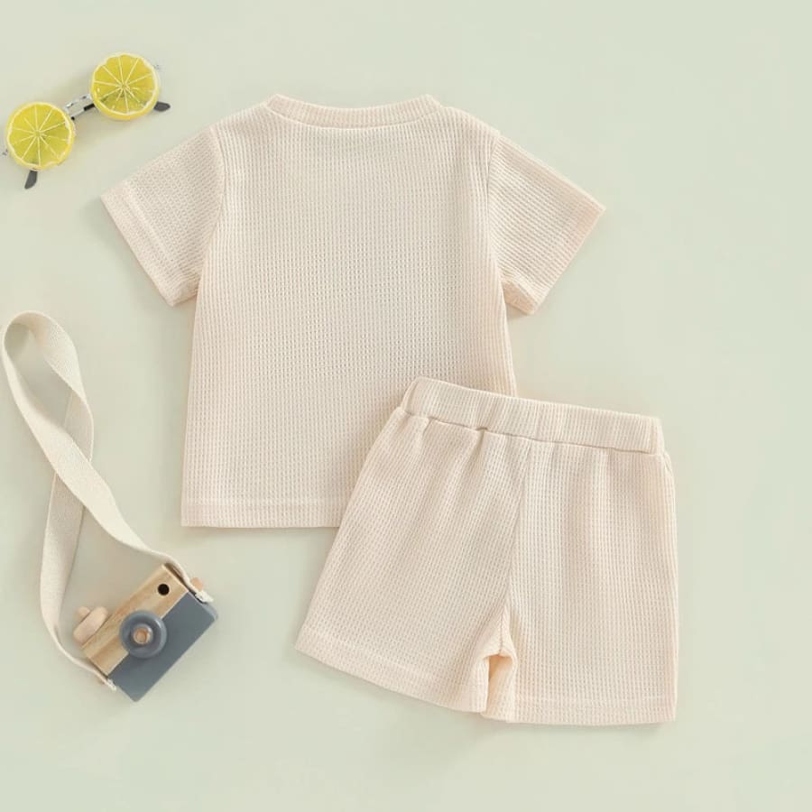 Little Dude Shortie Set - Blue