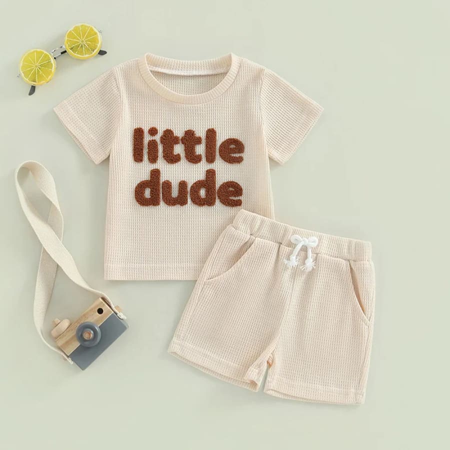 Little Dude Shortie Set - Blue